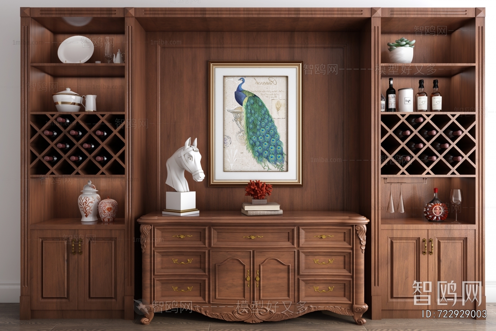 American Style Wine Cabinet