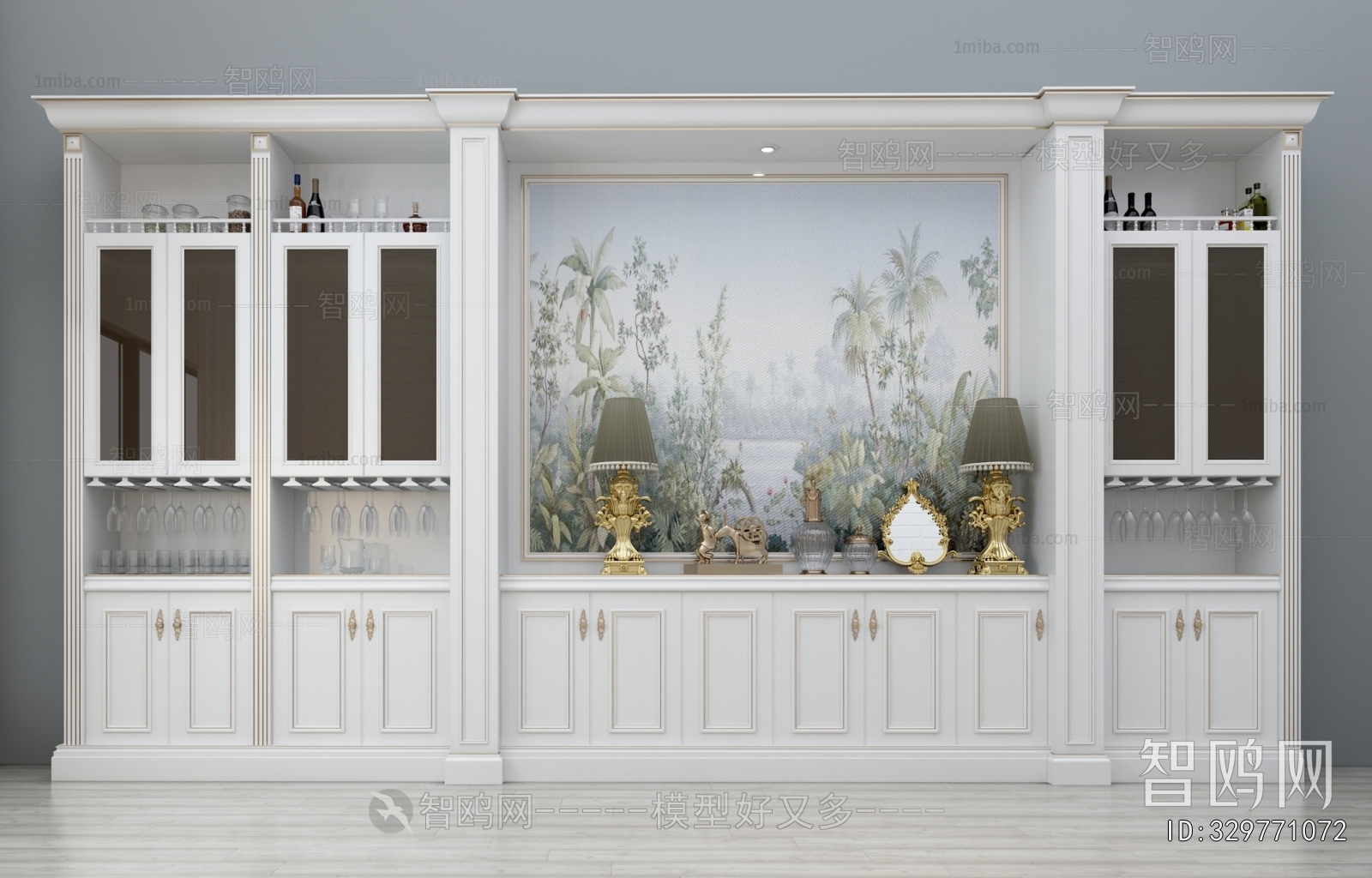 European Style Wine Cabinet