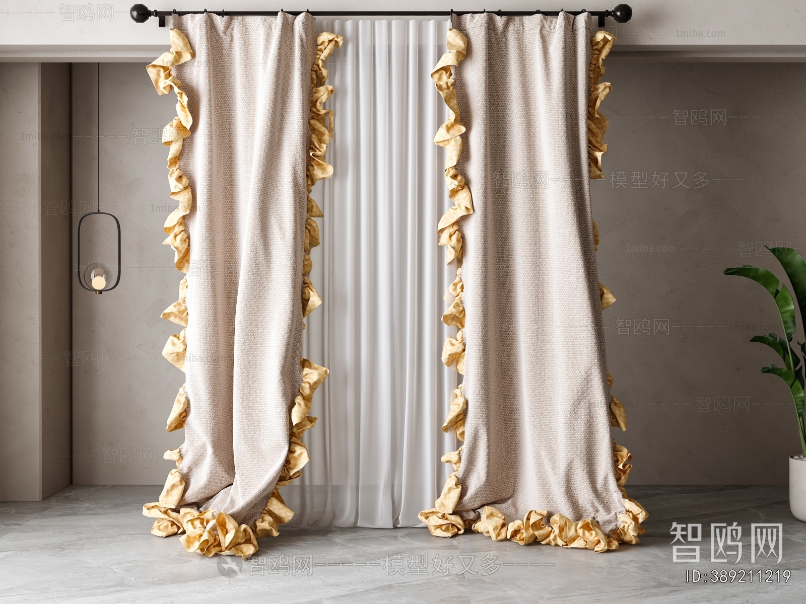 Simple European Style The Curtain