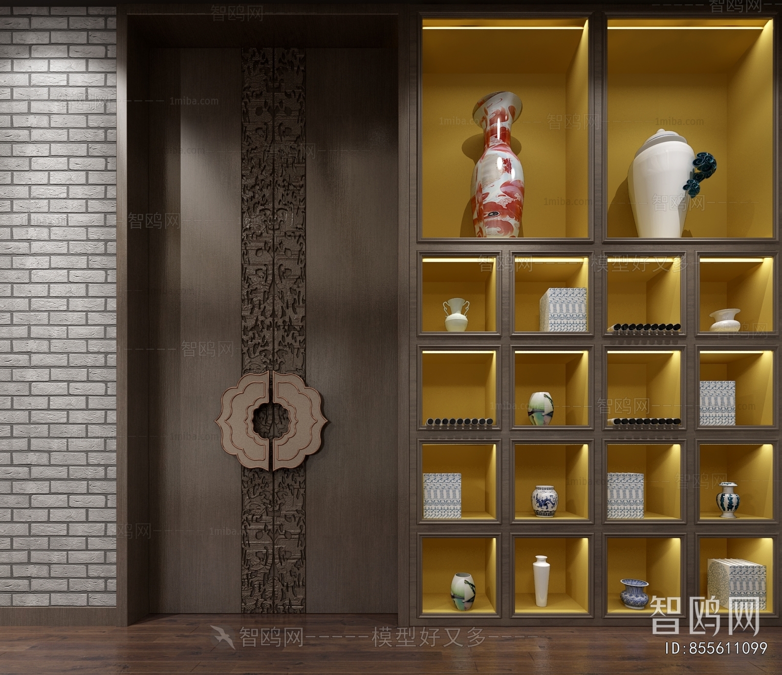 New Chinese Style Decorative Cabinet