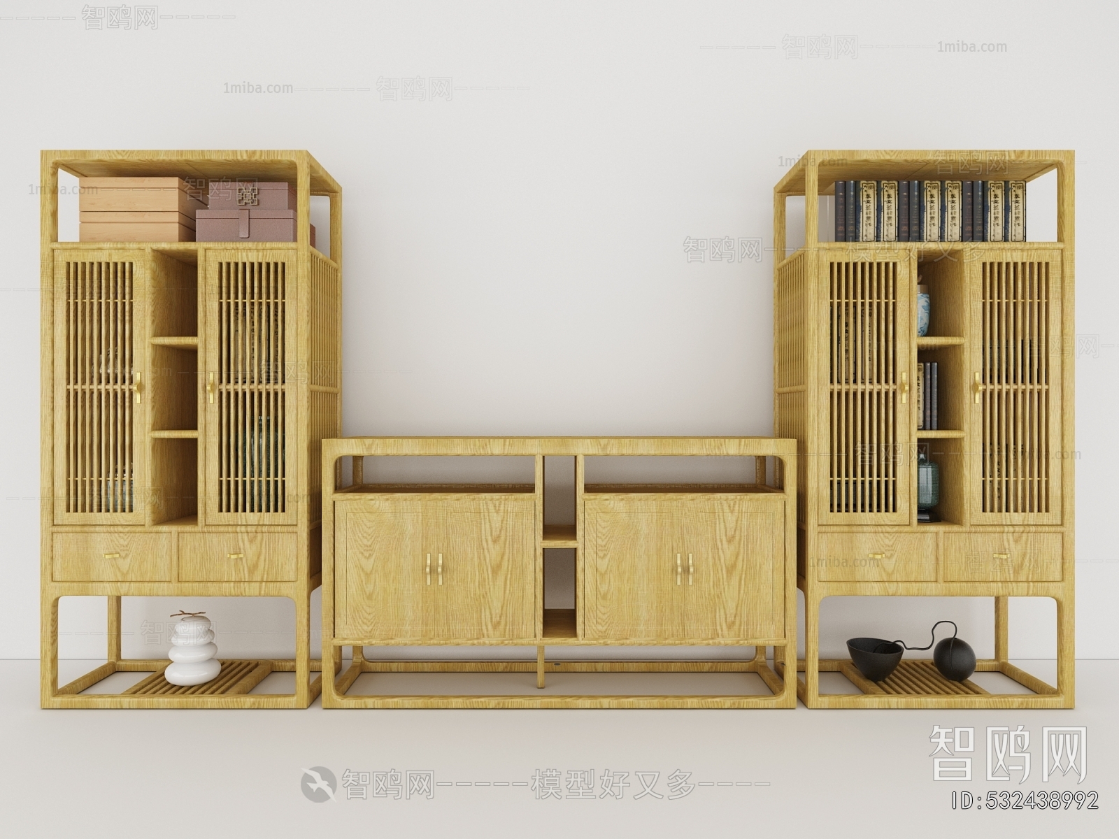 New Chinese Style Entrance Cabinet