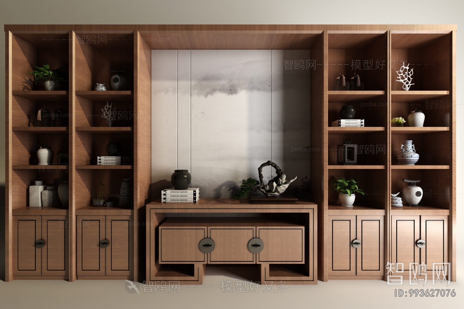 New Chinese Style Decorative Cabinet