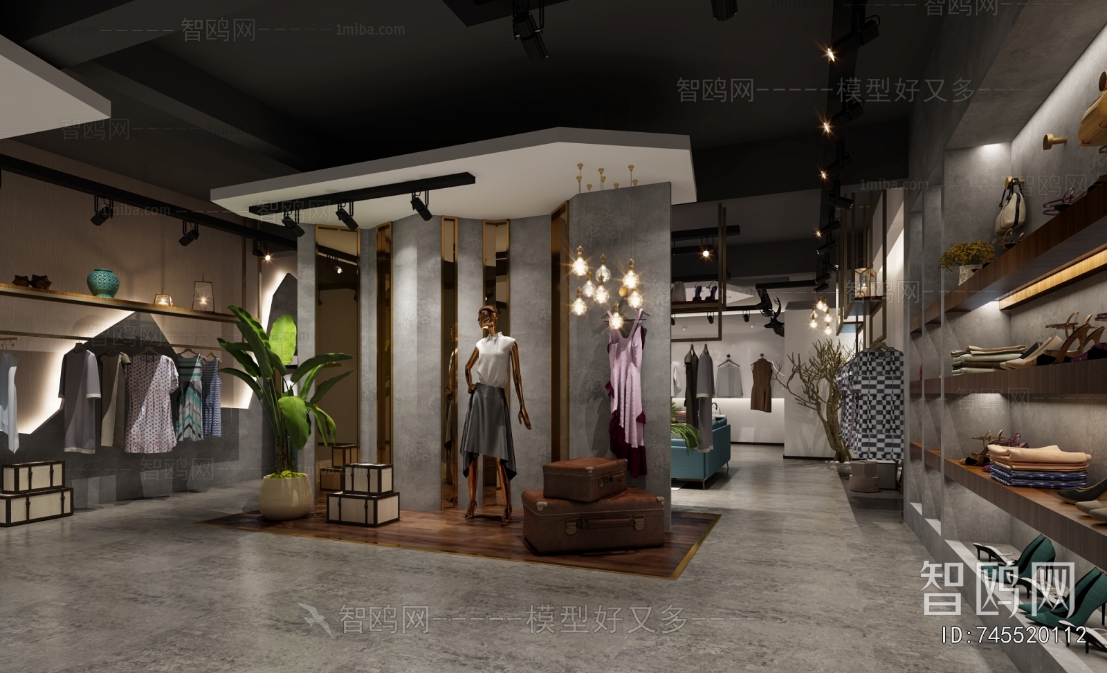 Industrial Style Clothing Store