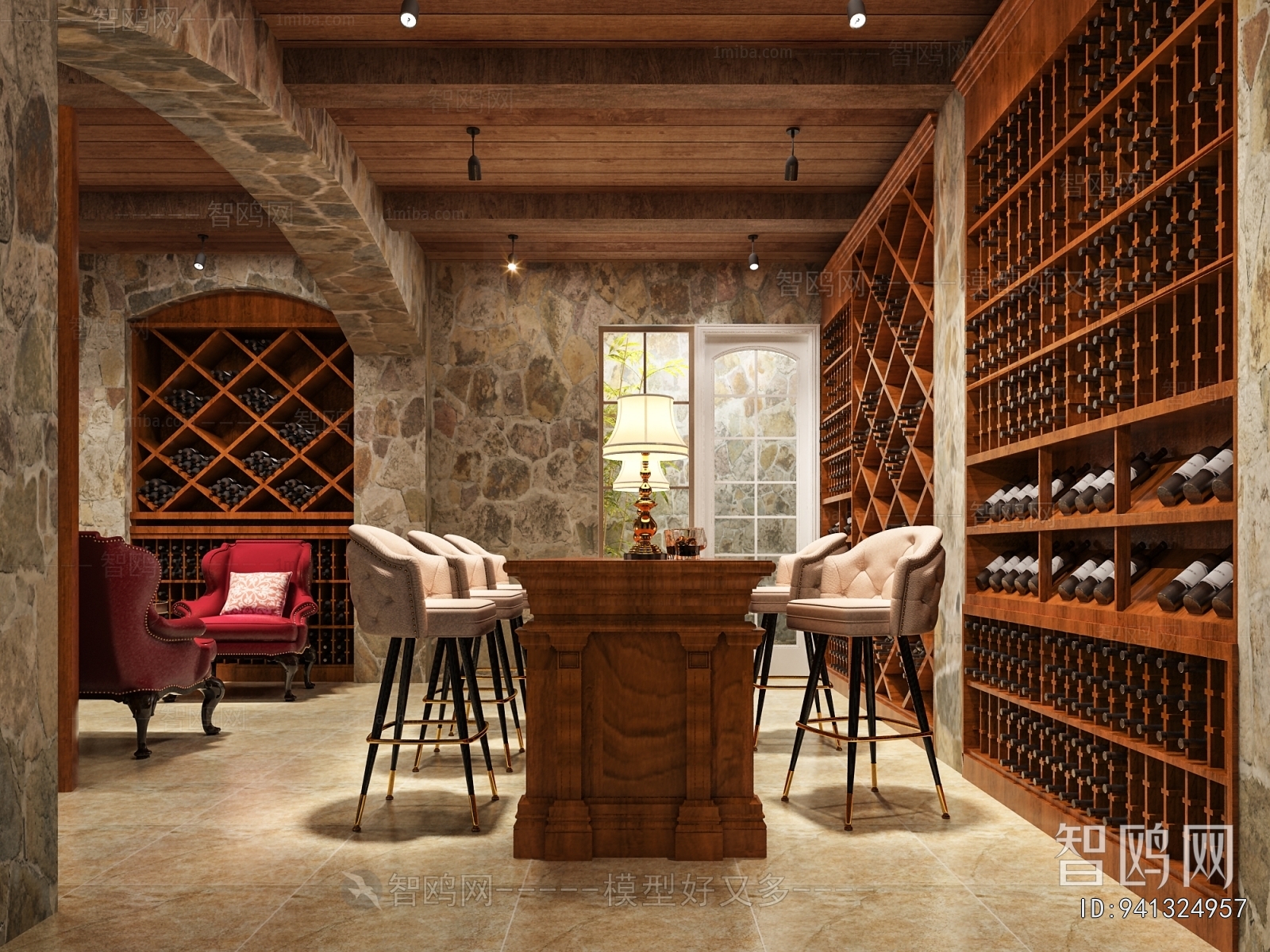 European Style Wine Cellar/Wine Tasting Room