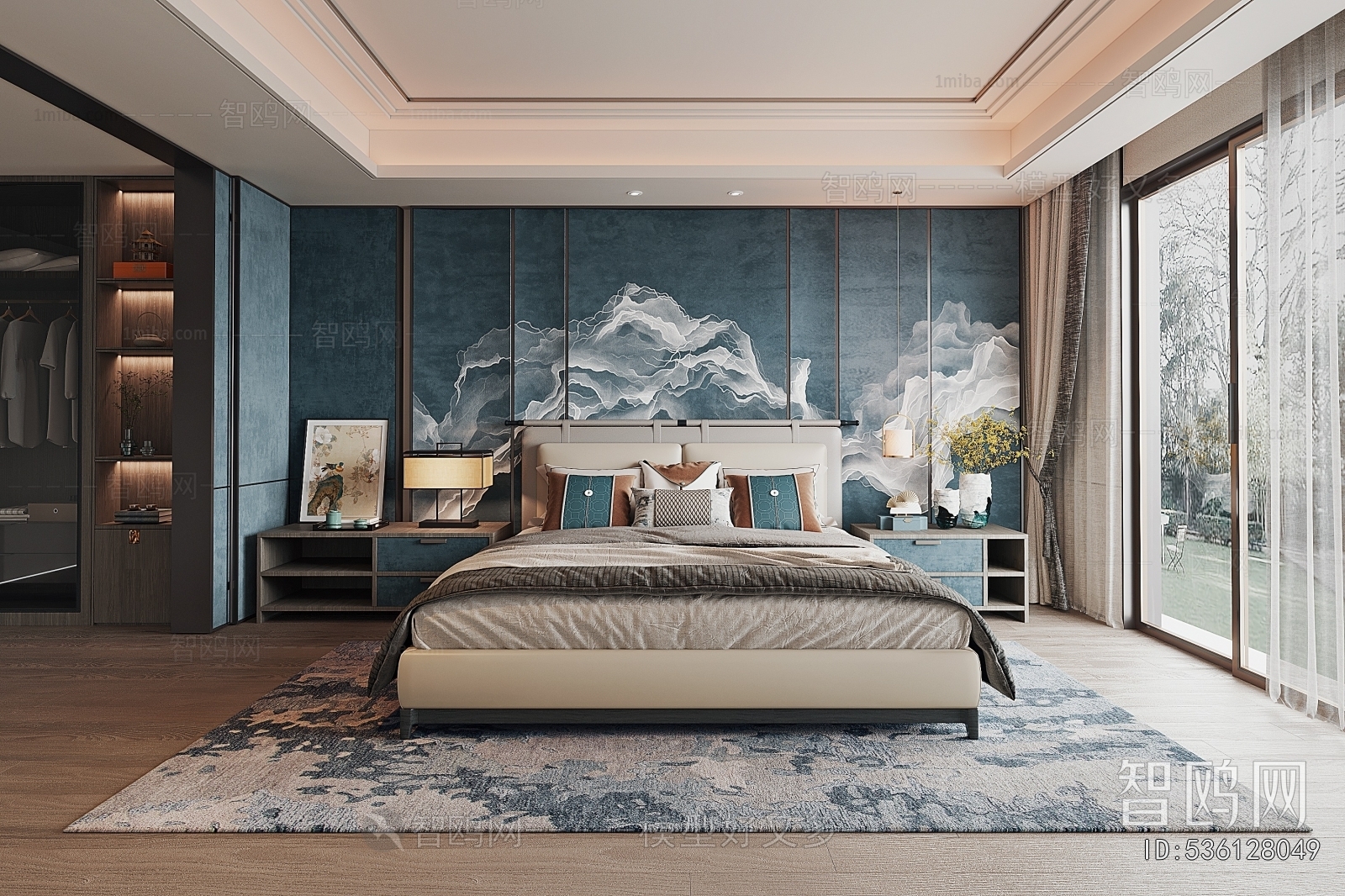 New Chinese Style Bedroom