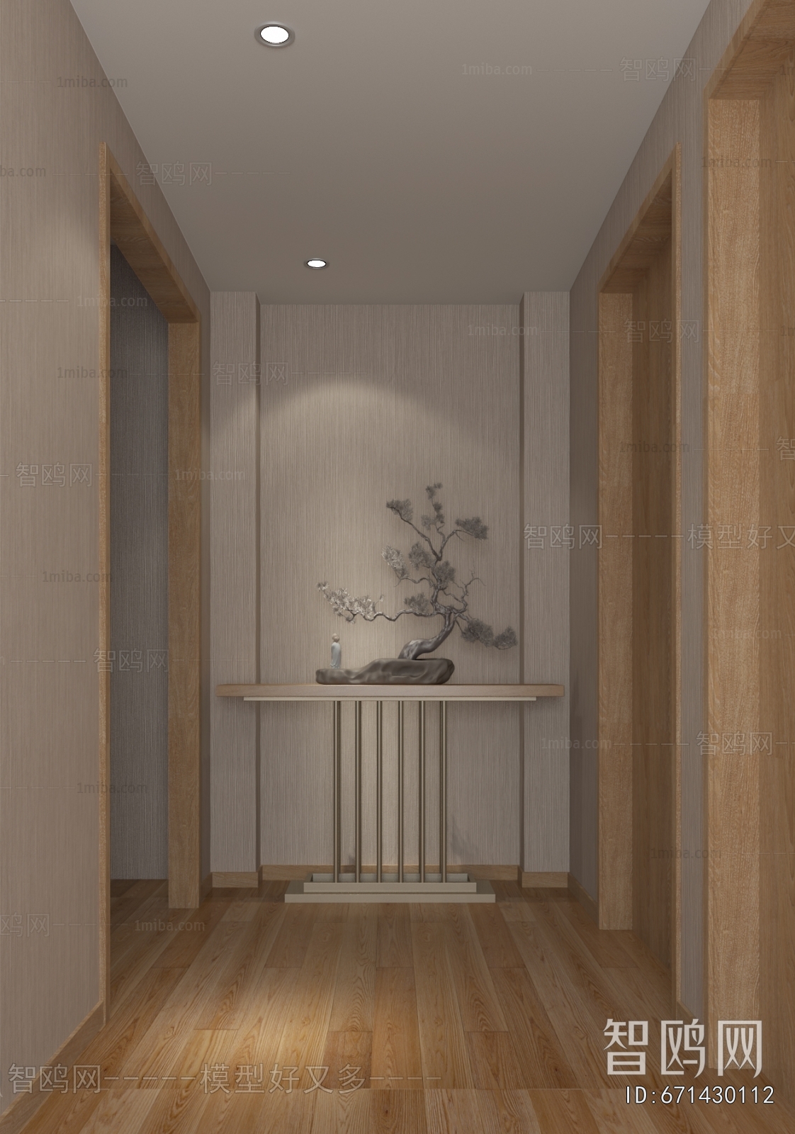 New Chinese Style Hallway