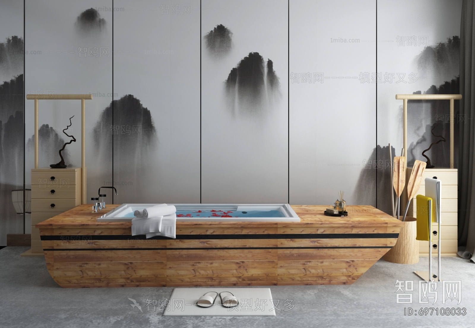 New Chinese Style Bathtub