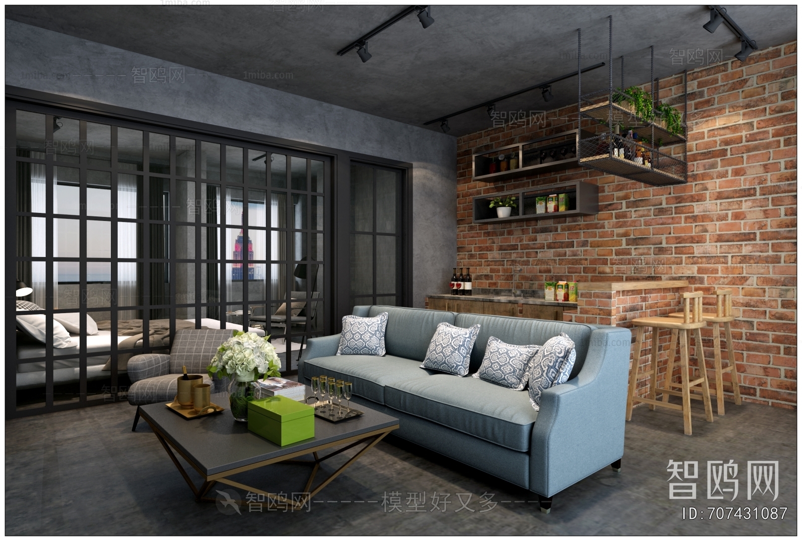 Industrial Style A Living Room