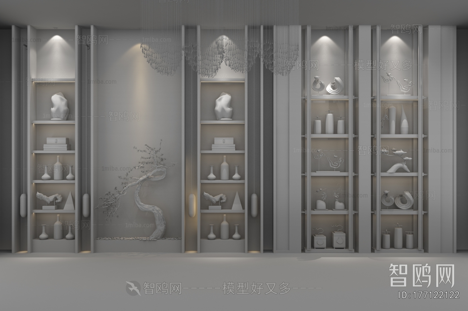 New Chinese Style Decorative Cabinet