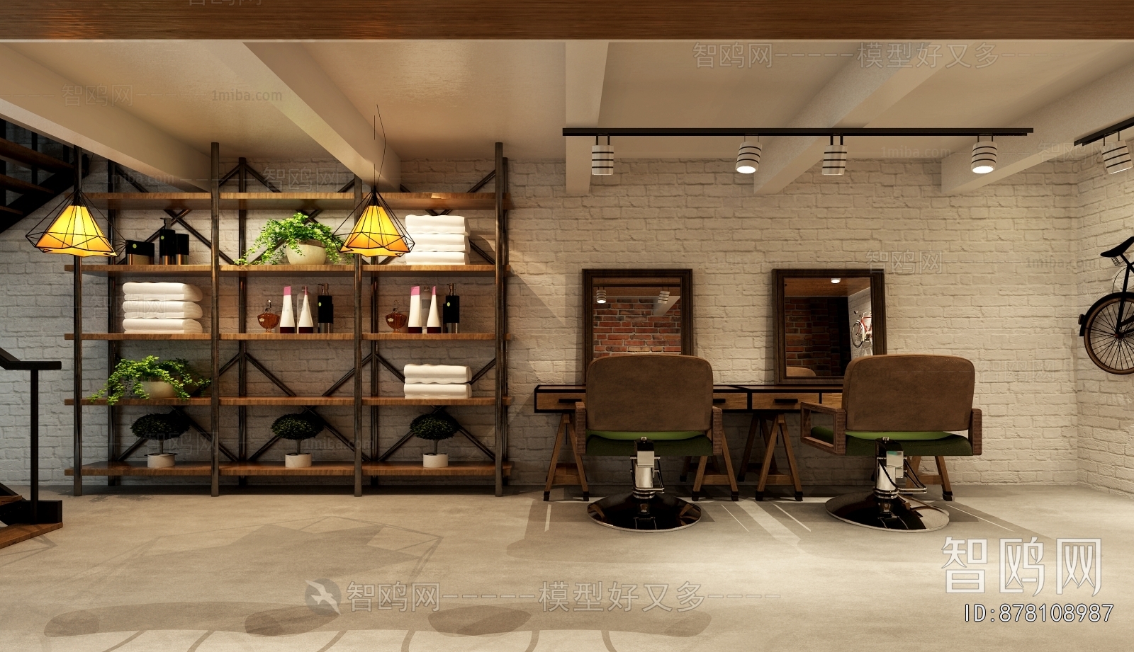 Industrial Style Barbershop