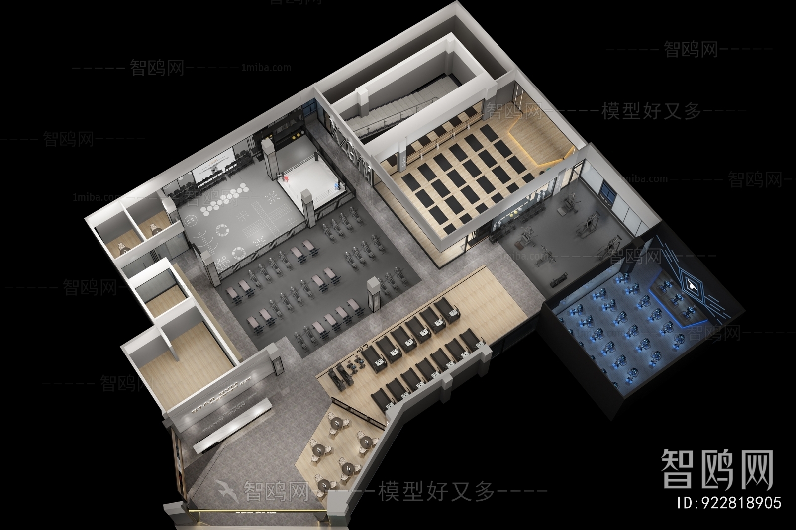 Modern Architectural Bird's-eye View Planning