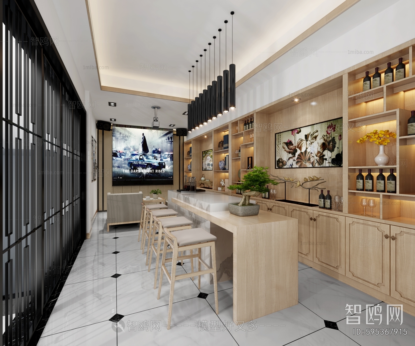 New Chinese Style Wine Cellar/Wine Tasting Room