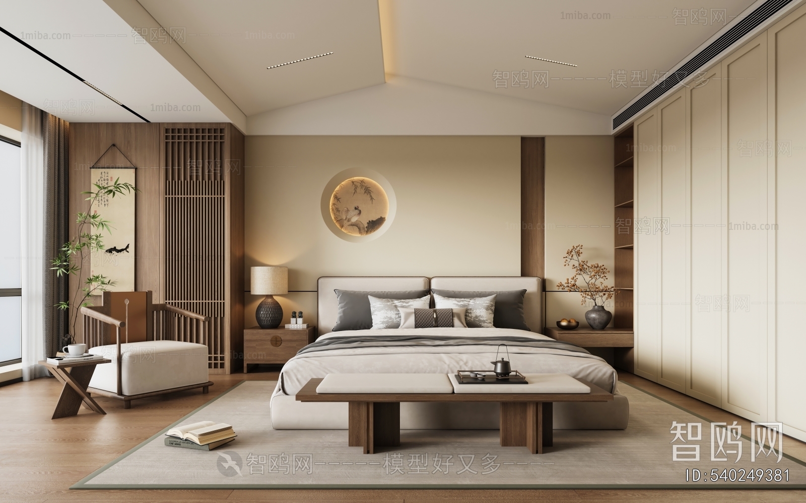 New Chinese Style Bedroom