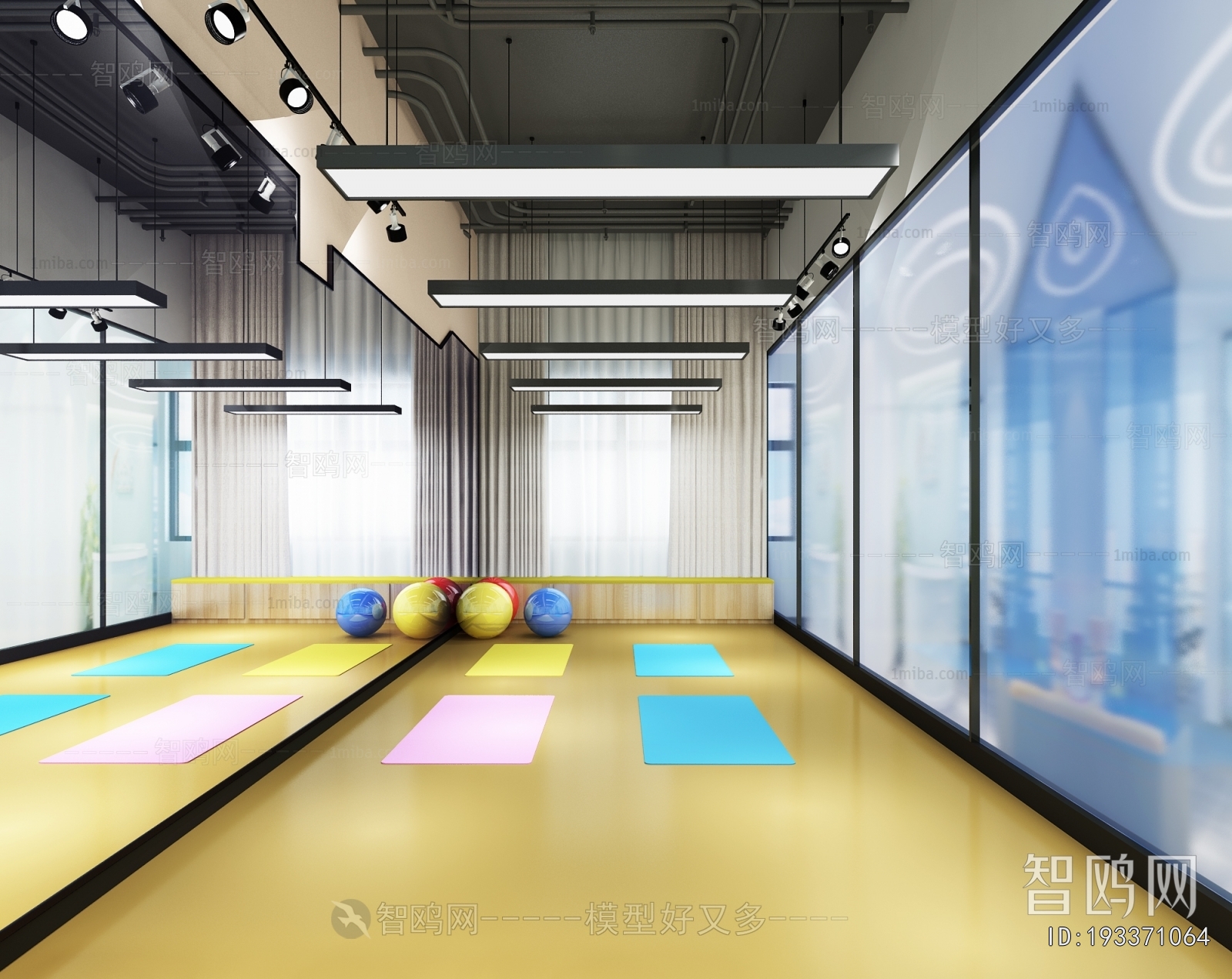 Modern Yoga Room