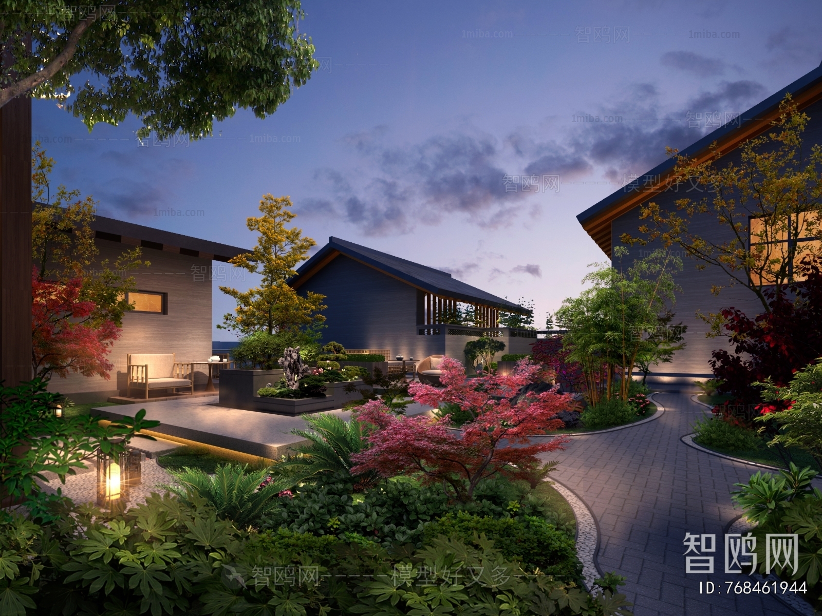 New Chinese Style Courtyard/landscape