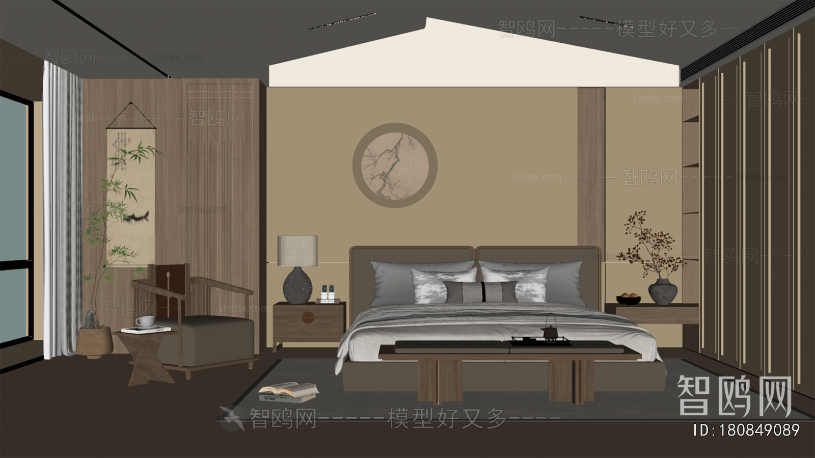 New Chinese Style Bedroom