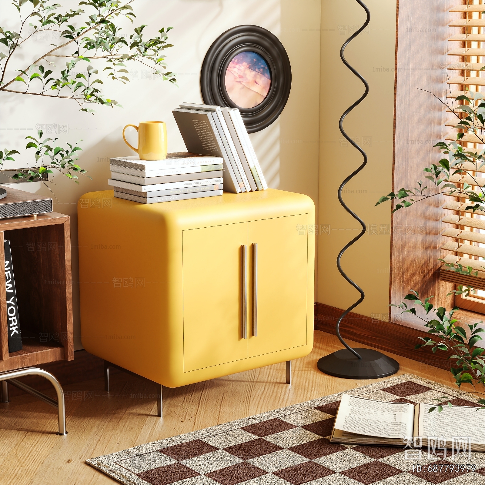 Modern Bedside Cupboard