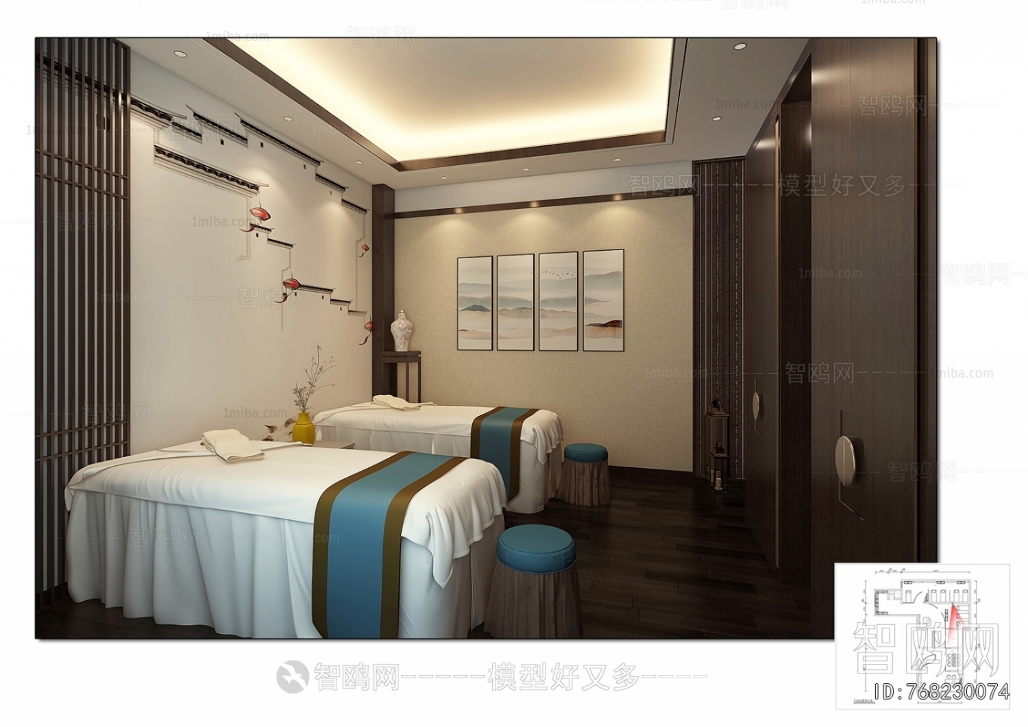 New Chinese Style Beauty Salon