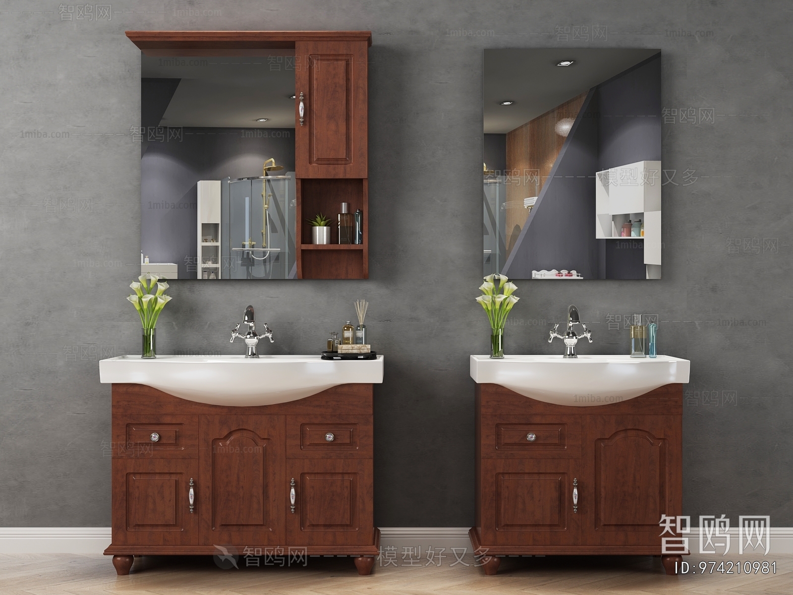 European Style Bathroom Cabinet