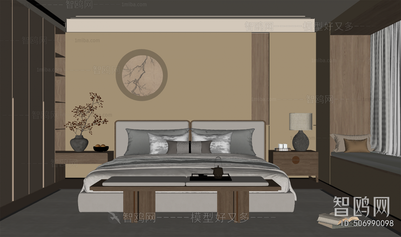 New Chinese Style Bedroom