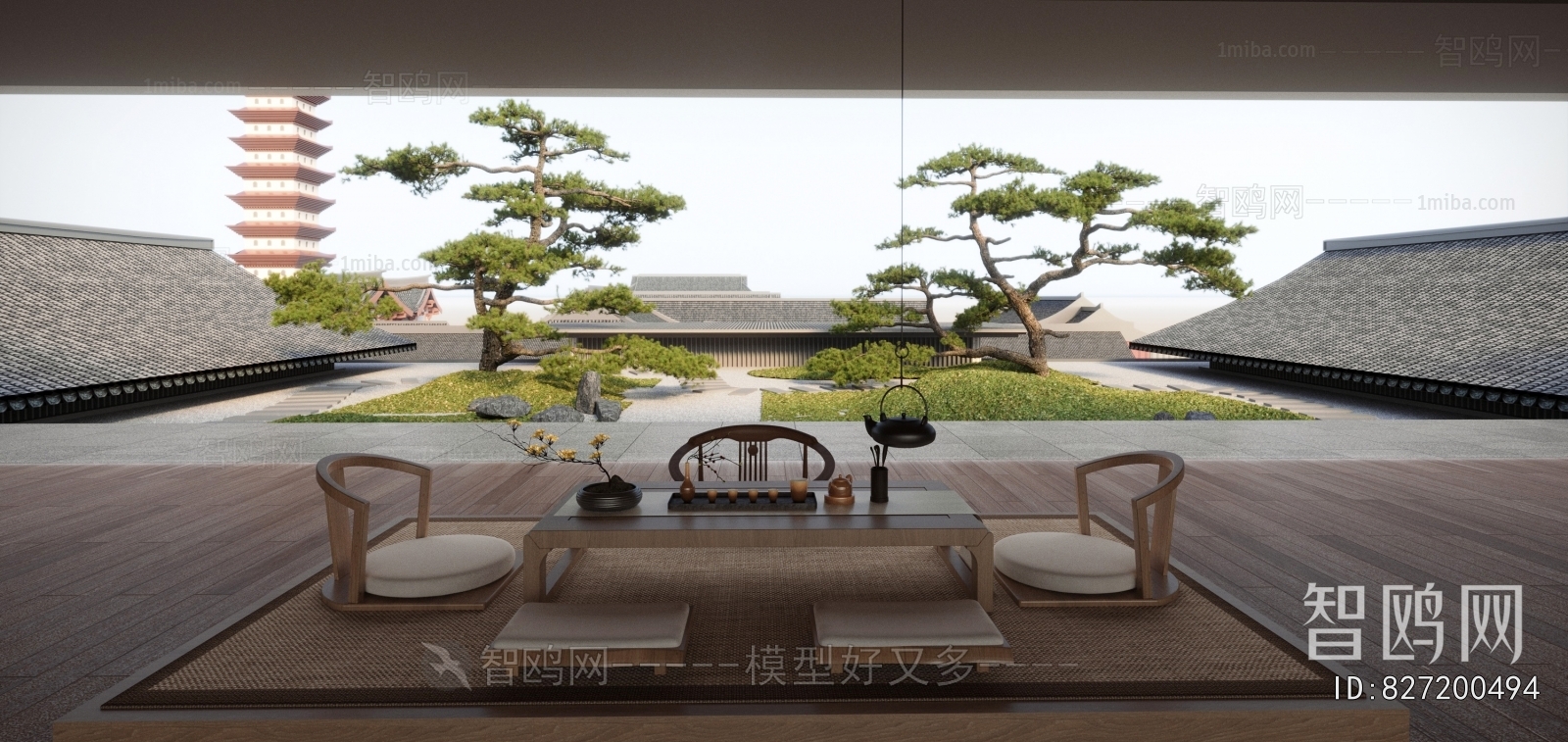 New Chinese Style Courtyard/landscape