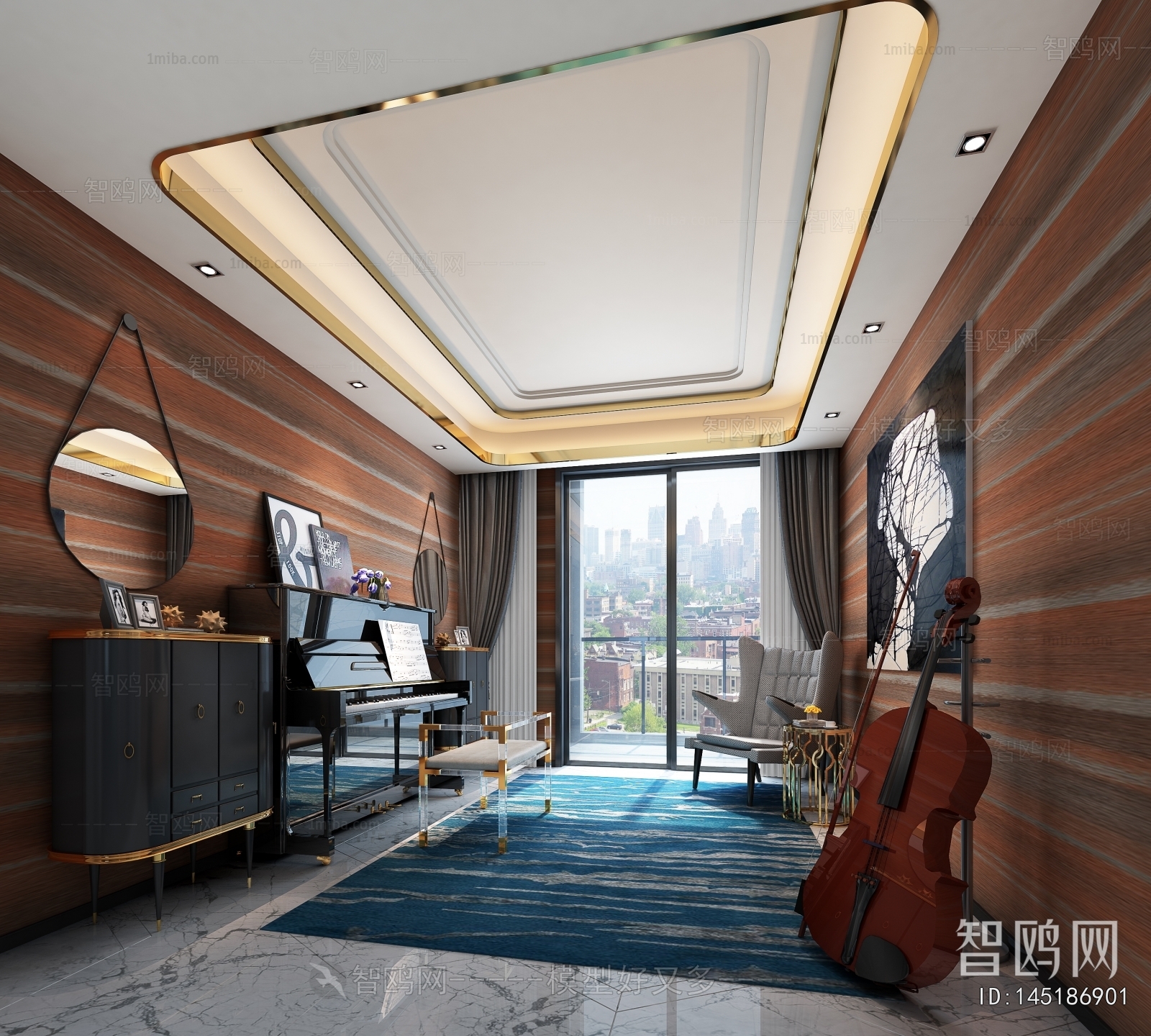 Modern Piano Room