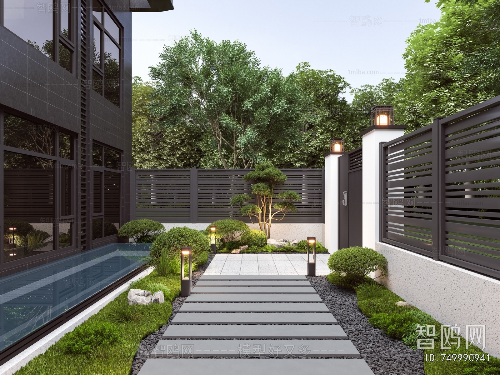 New Chinese Style Courtyard/landscape