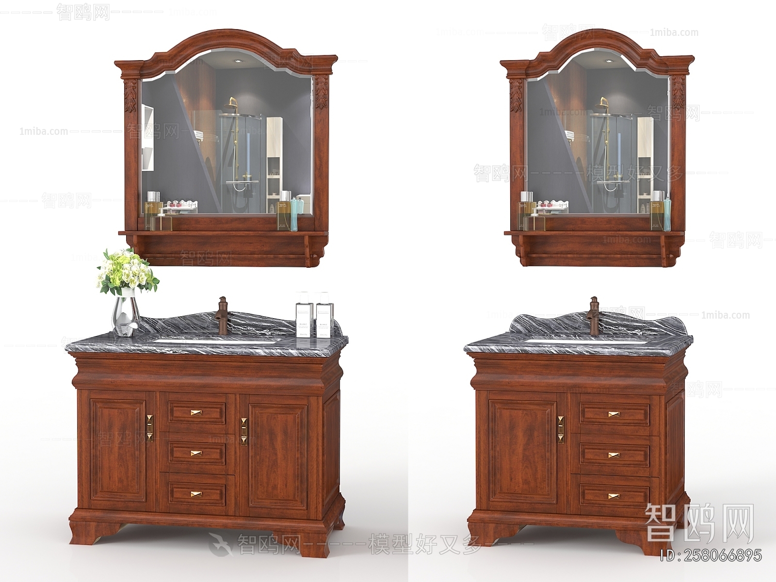 European Style Bathroom Cabinet