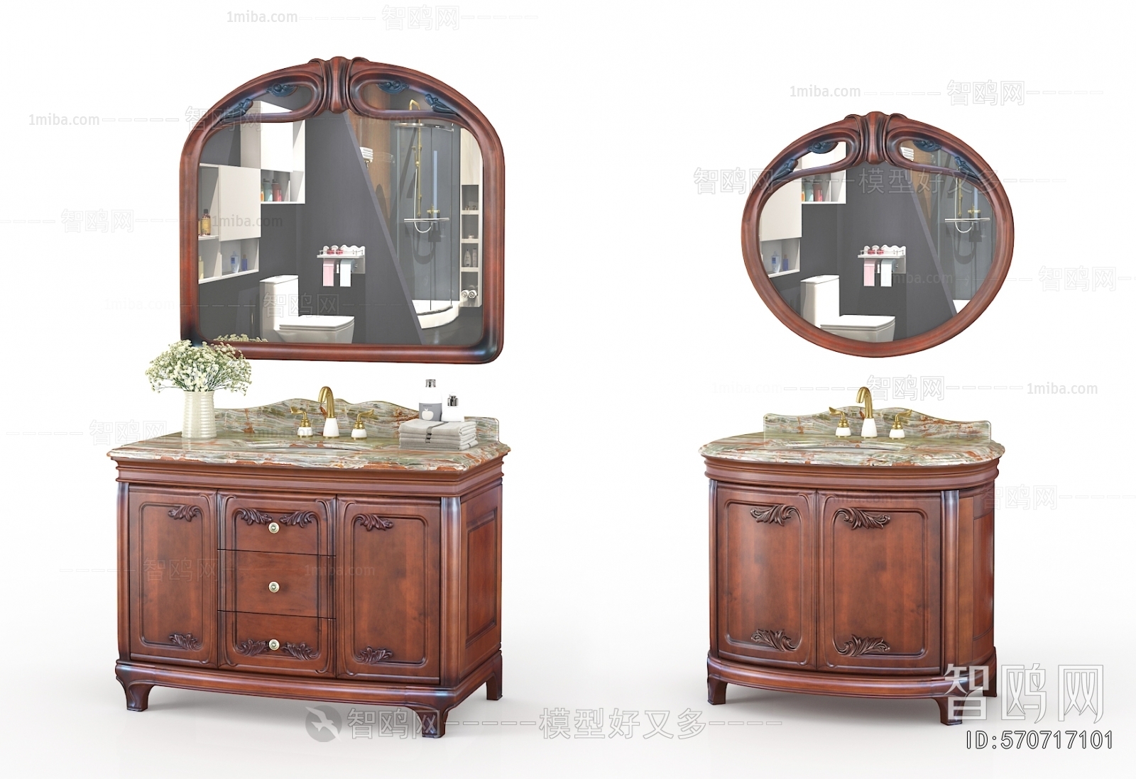 European Style Bathroom Cabinet