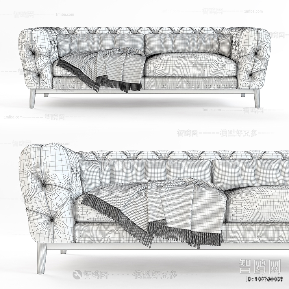 Simple European Style A Sofa For Two