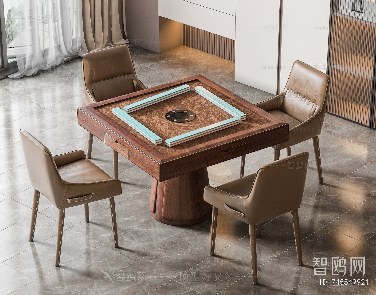 Modern Mahjong Tables And Chairs