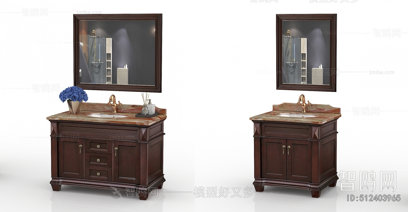 European Style Bathroom Cabinet