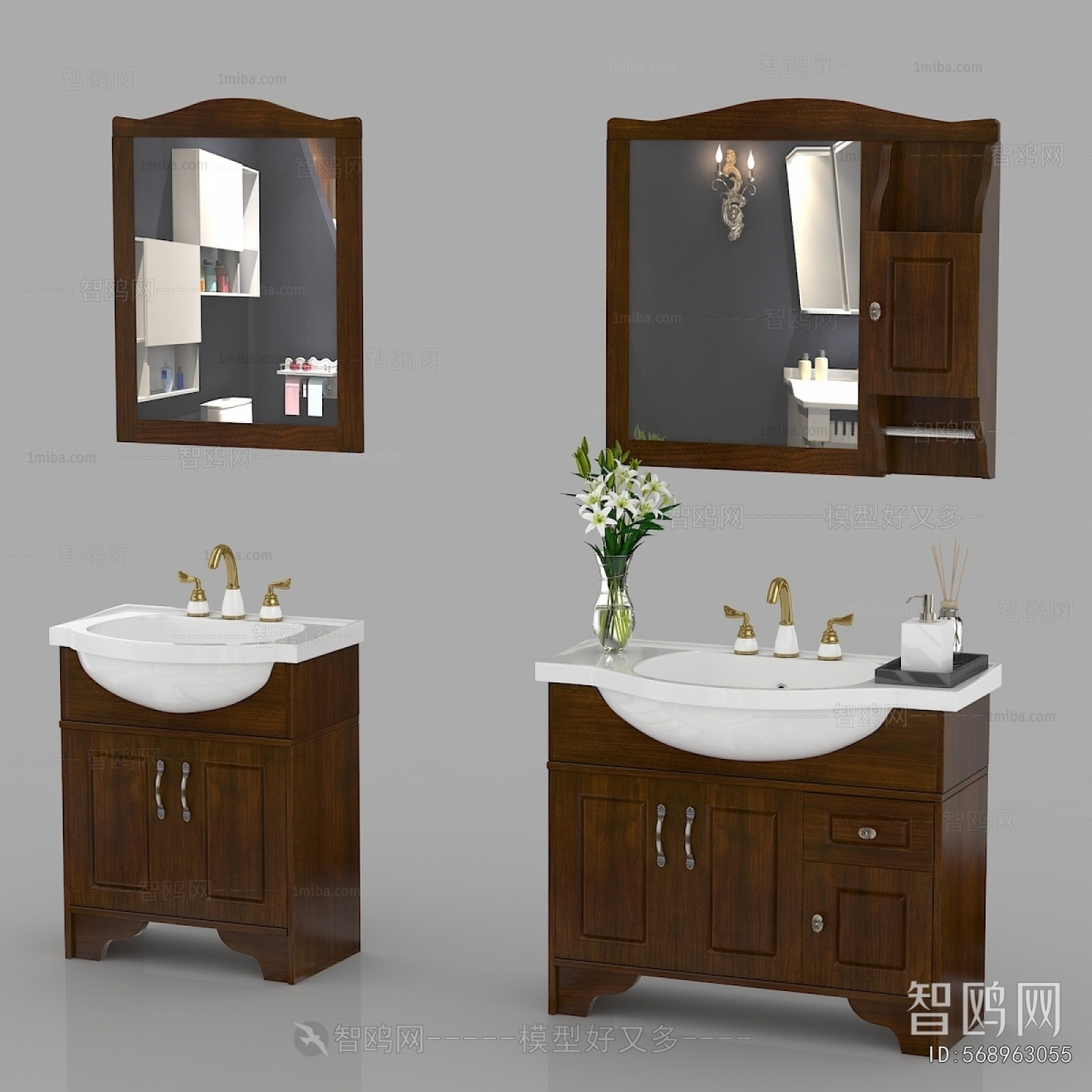 European Style Bathroom Cabinet