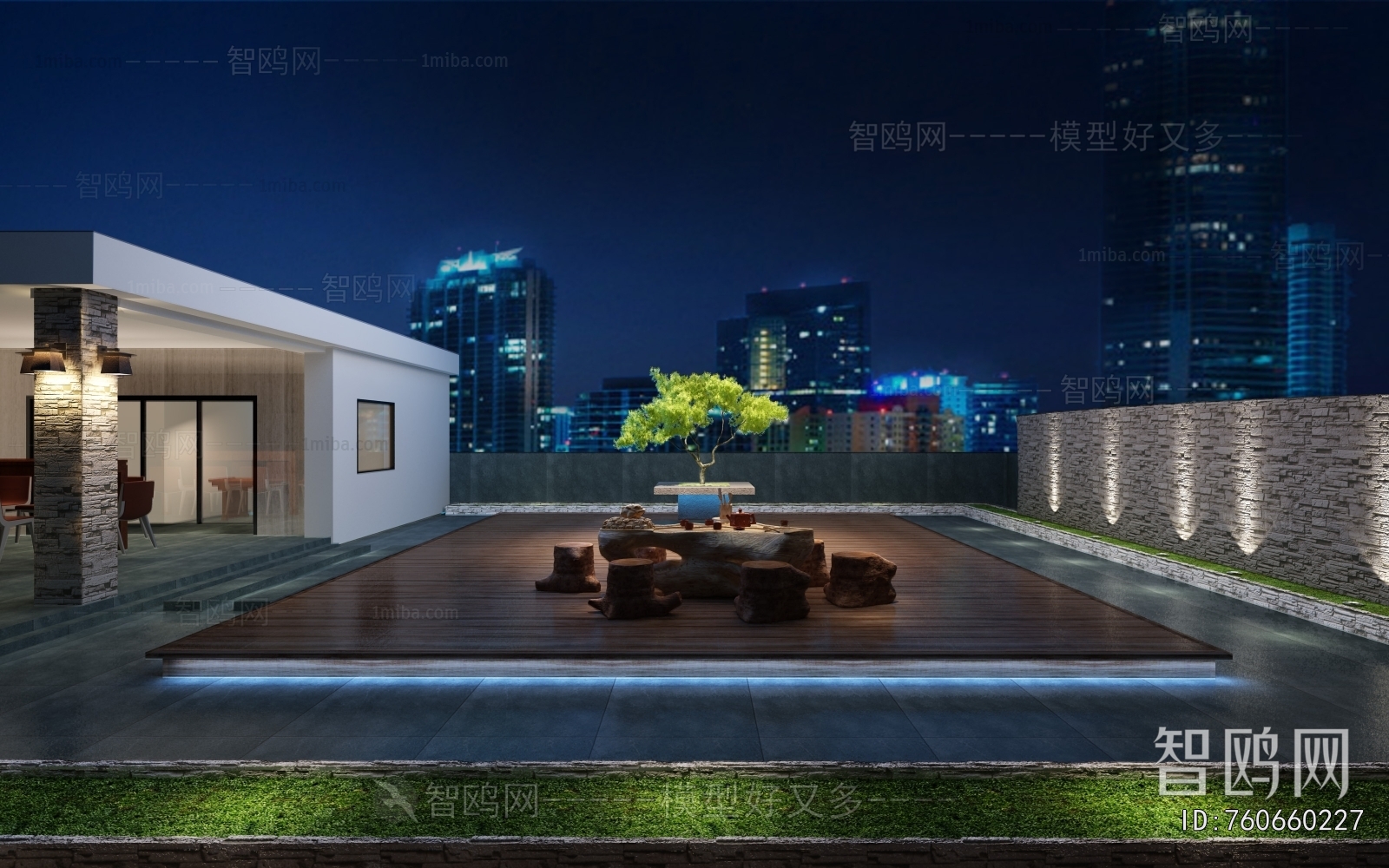 New Chinese Style Courtyard/landscape