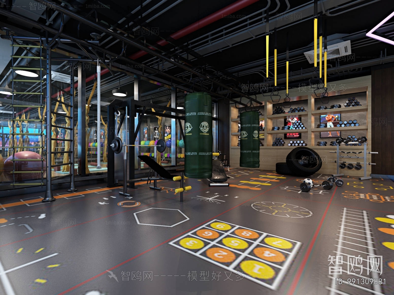 Industrial Style Gym