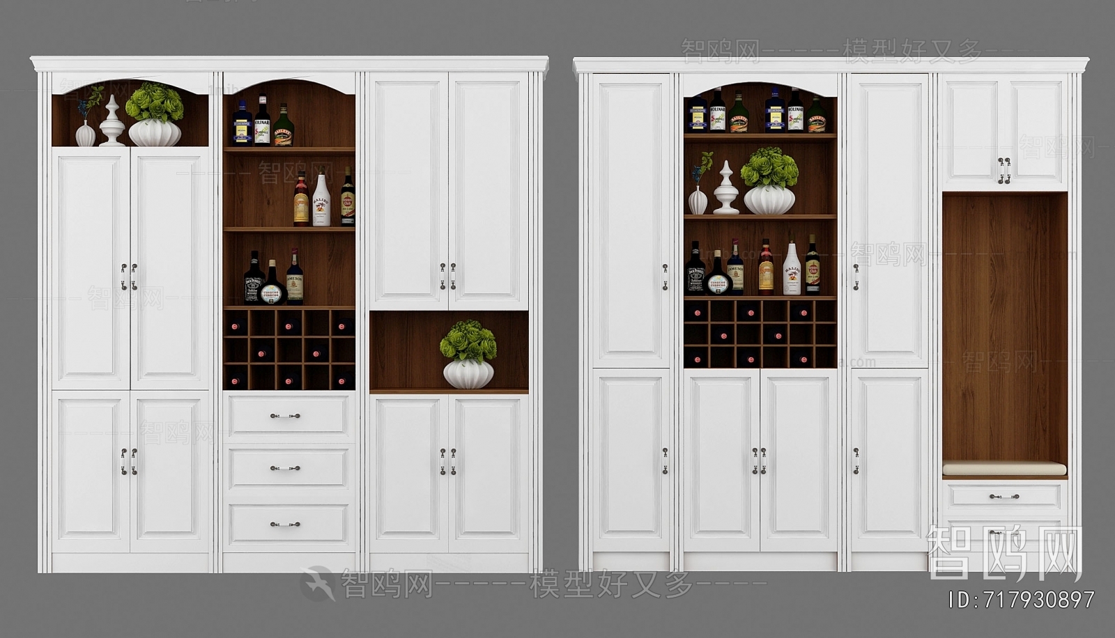 European Style Wine Cabinet