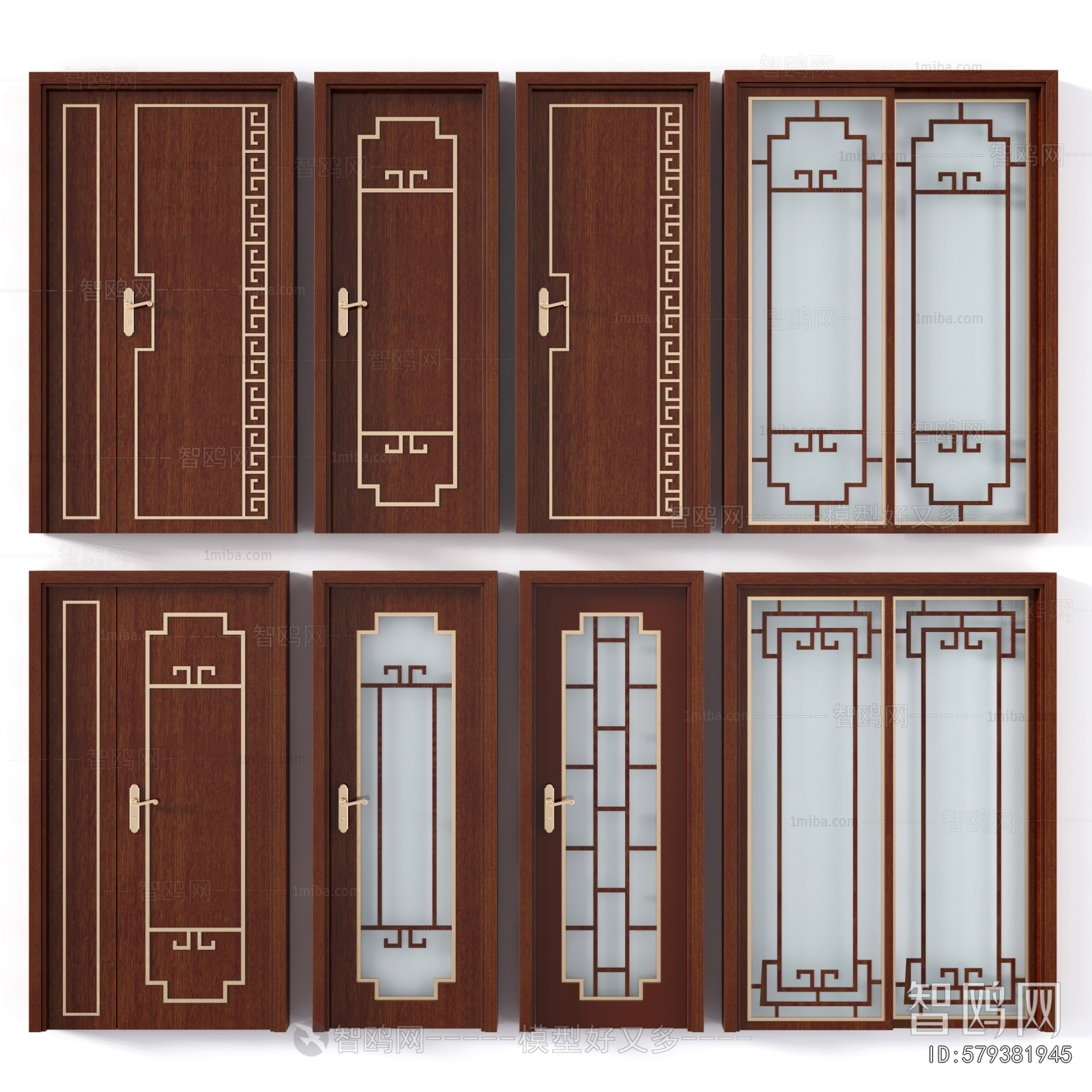 New Chinese Style Single Door