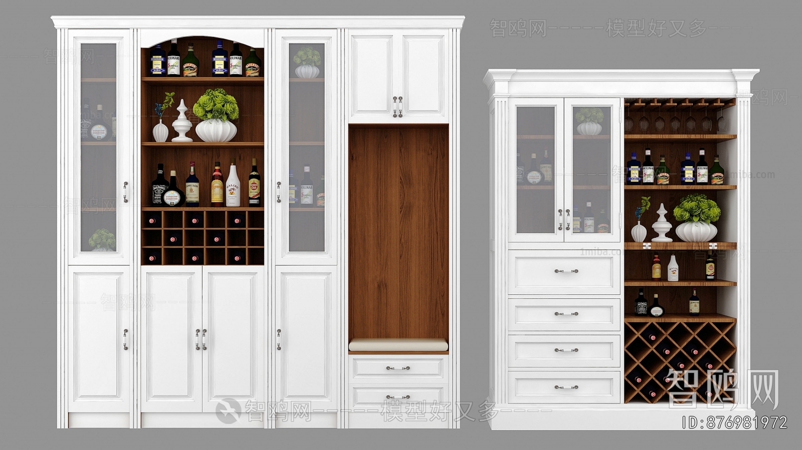 European Style Wine Cabinet