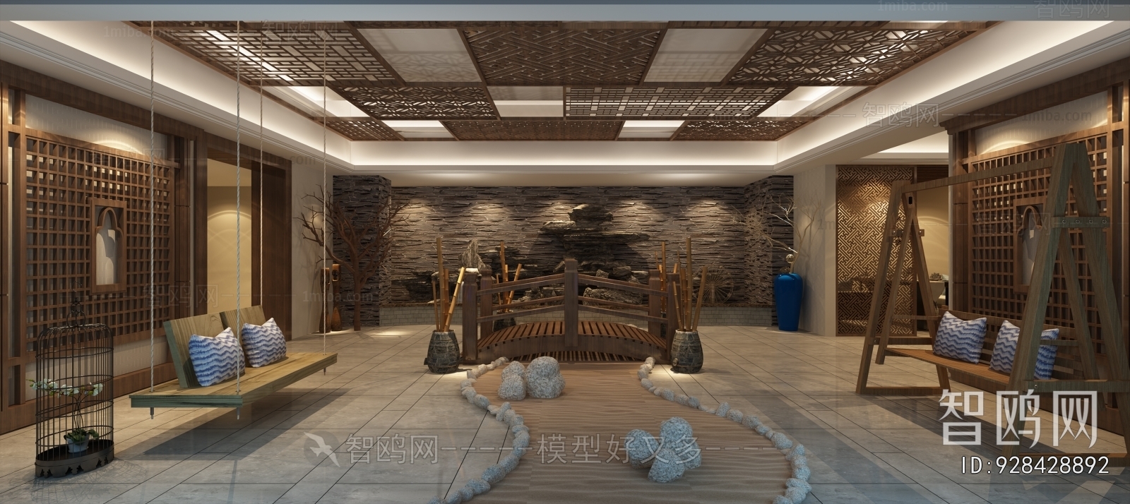 New Chinese Style Courtyard/landscape