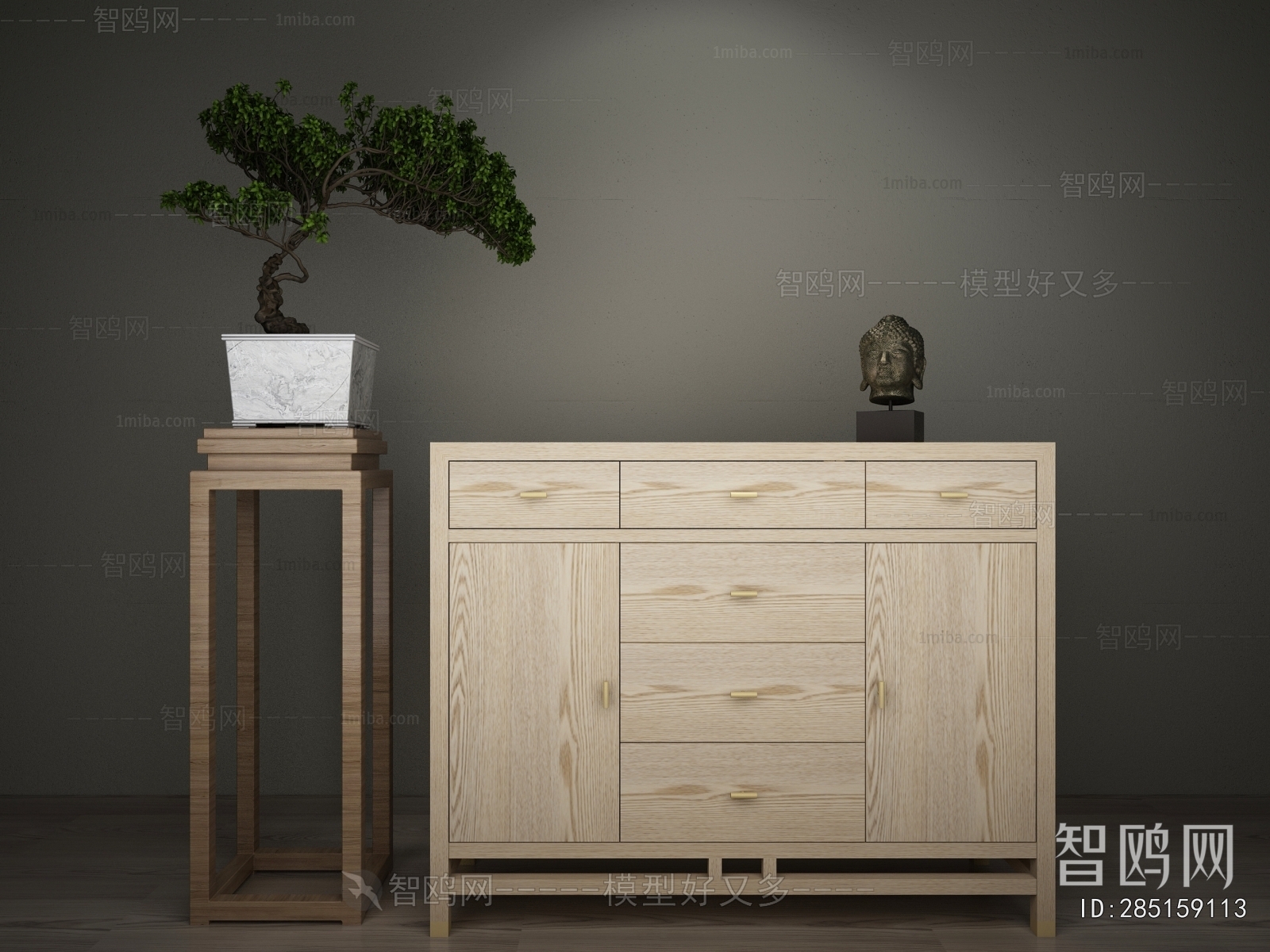 New Chinese Style Side Cabinet