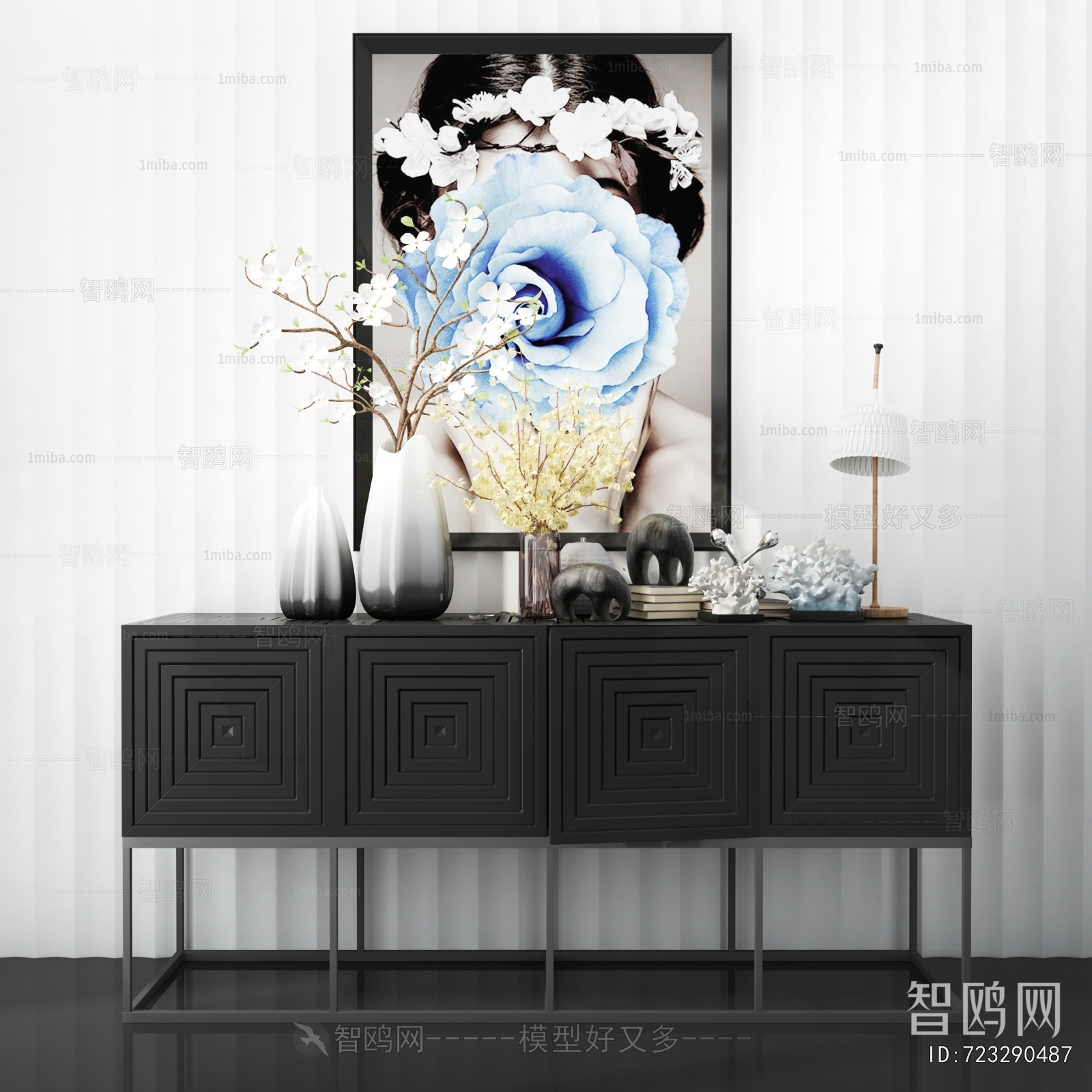 New Chinese Style TV Cabinet