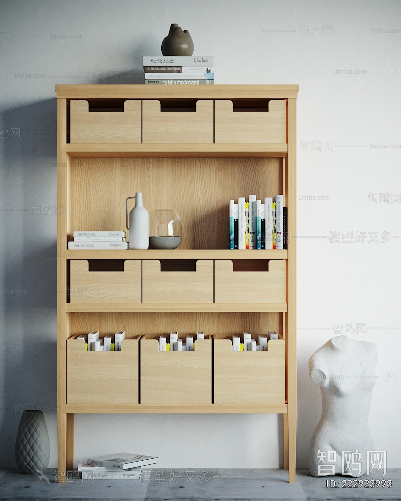 Nordic Style Bookcase