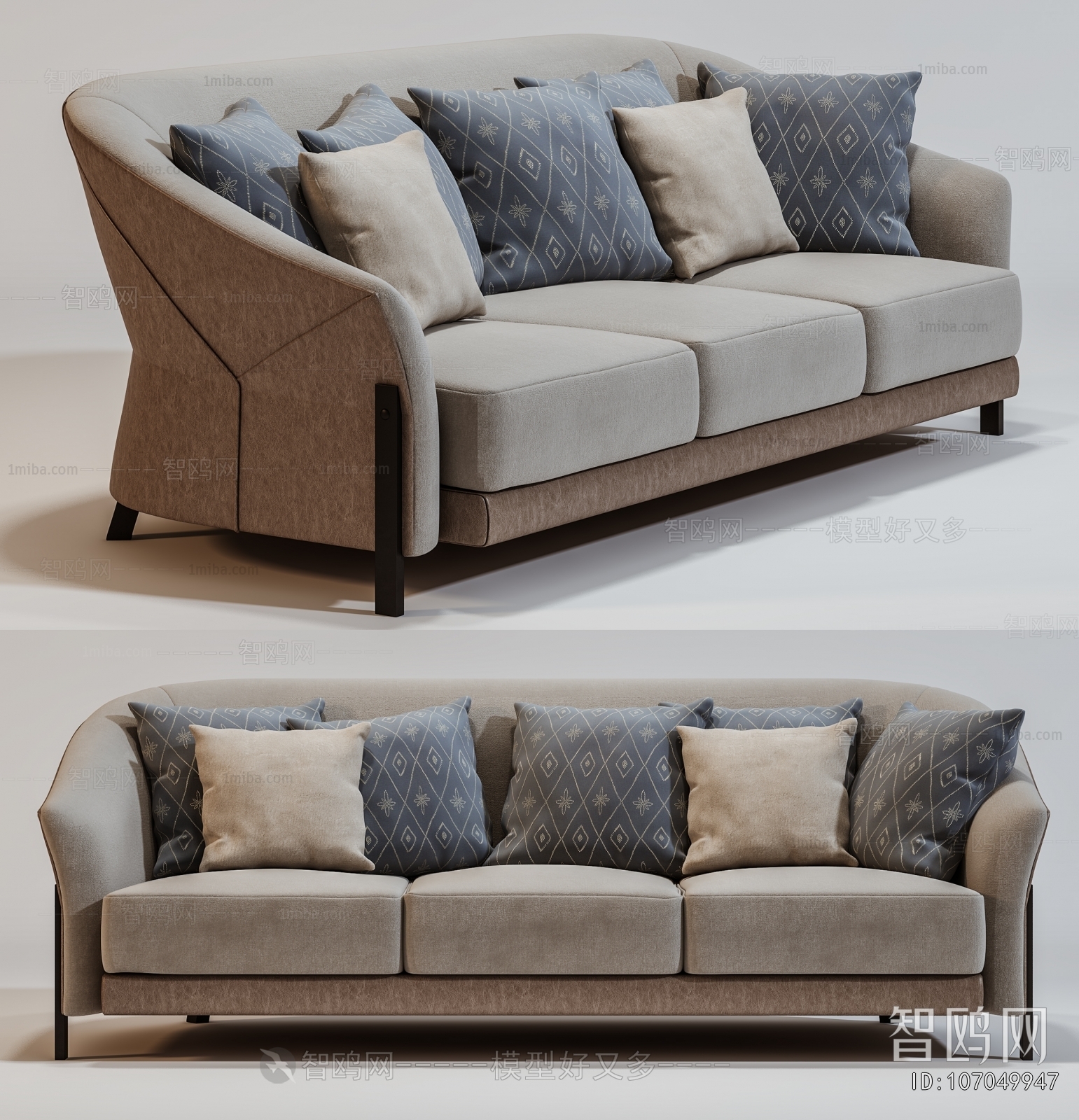 Modern Three-seat Sofa