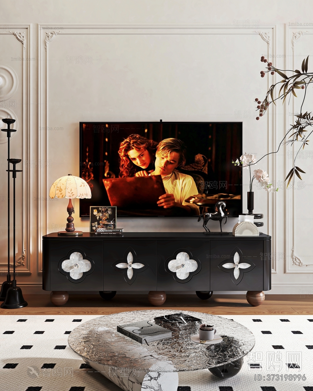 French Style TV Cabinet