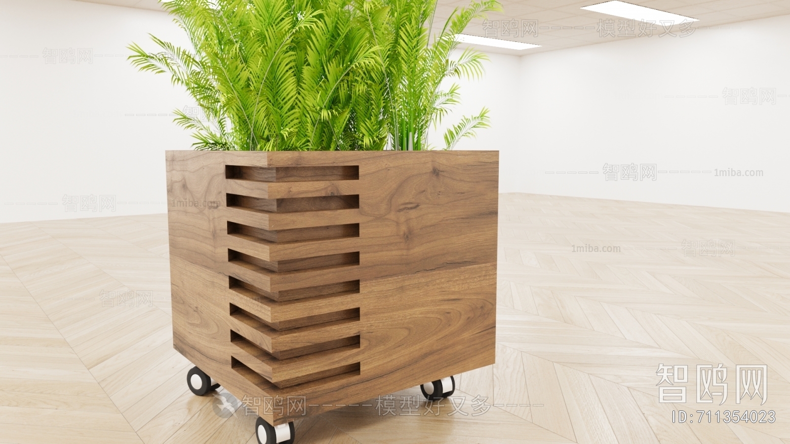 Modern Ground Green Plant Potted Plants