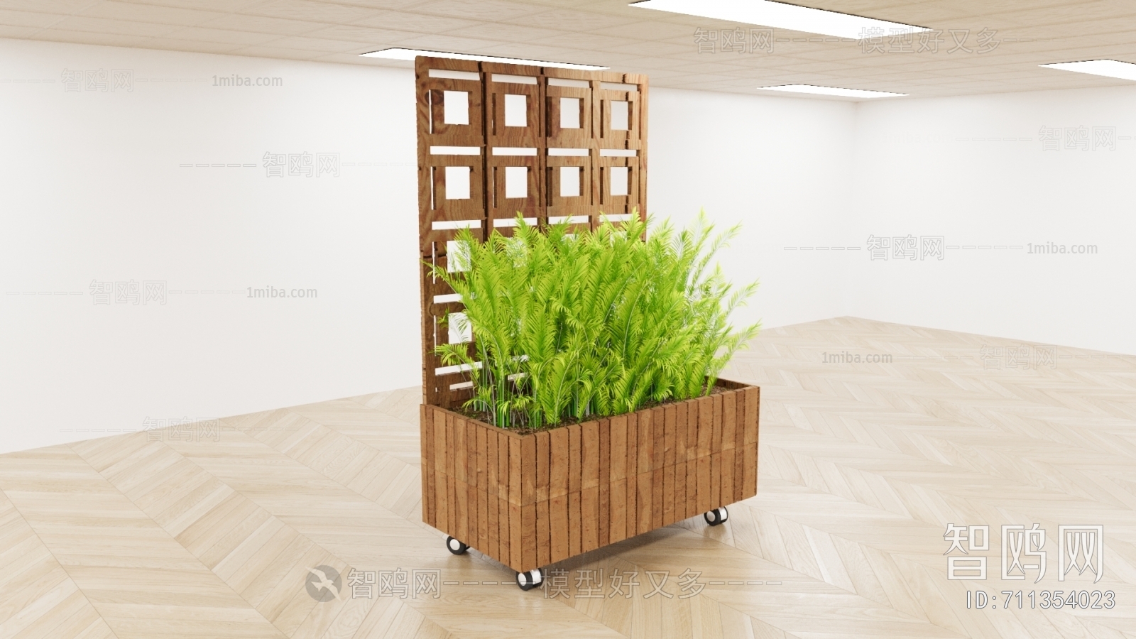 Modern Ground Green Plant Potted Plants