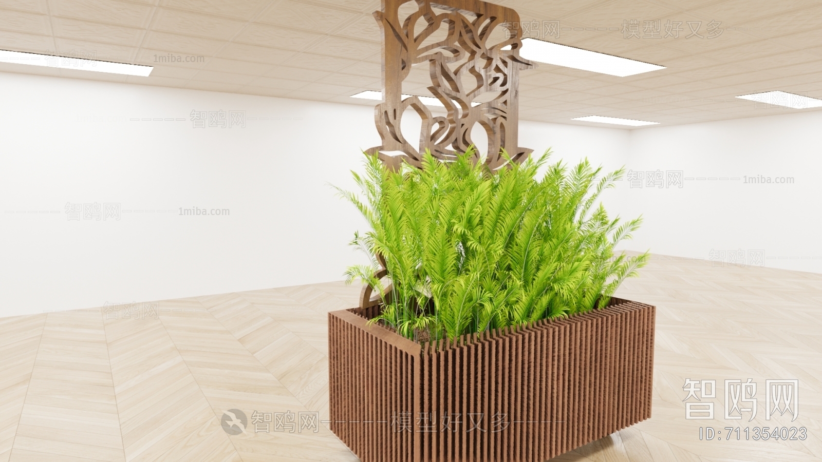 Modern Ground Green Plant Potted Plants