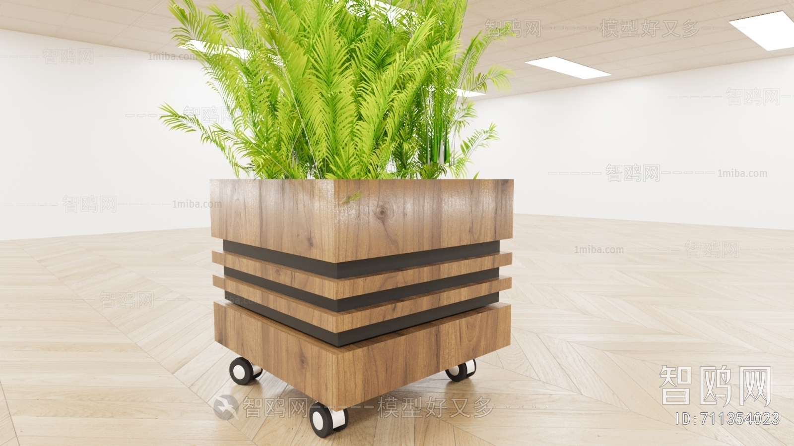 Modern Ground Green Plant Potted Plants