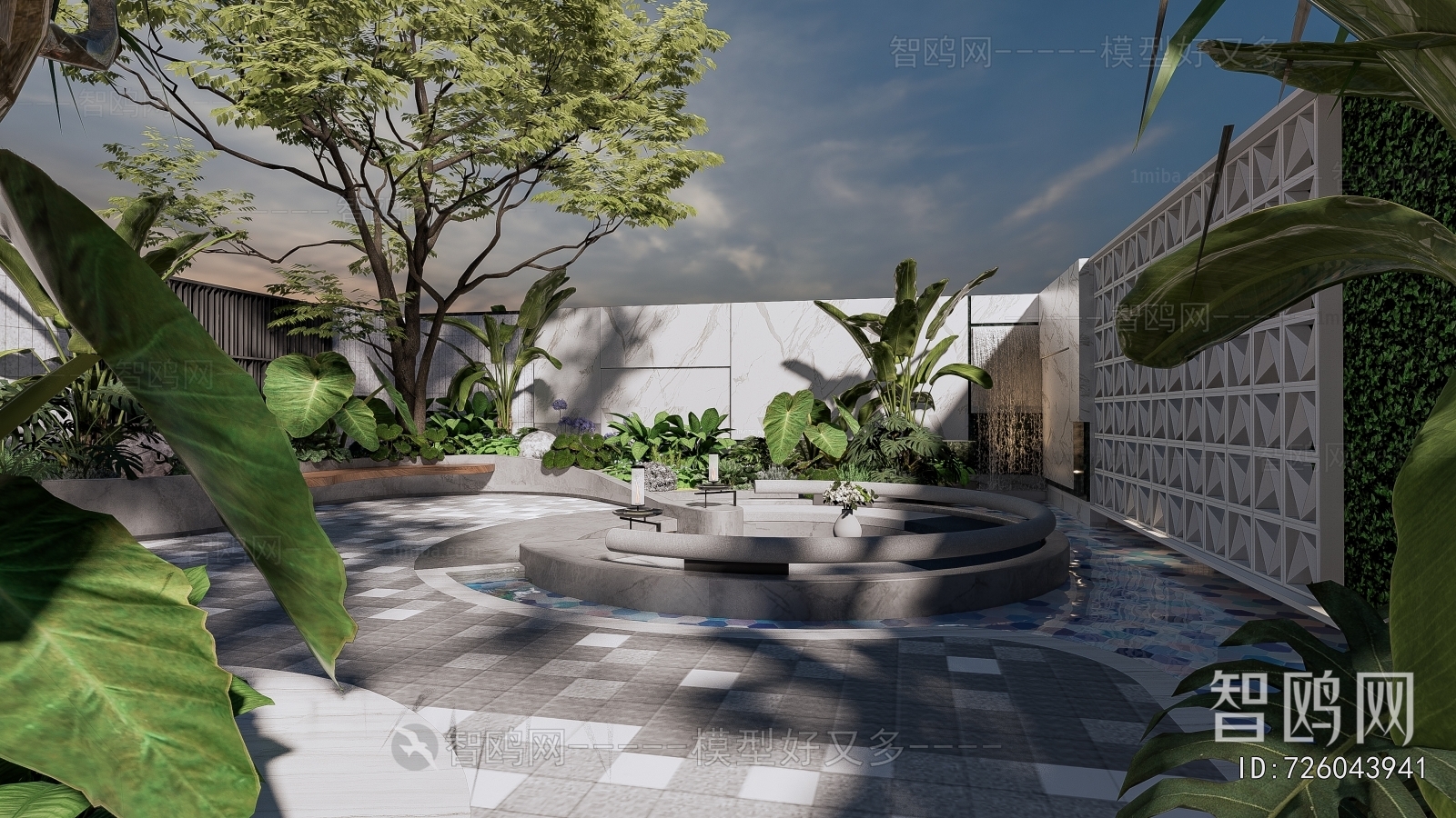 Modern Courtyard/landscape