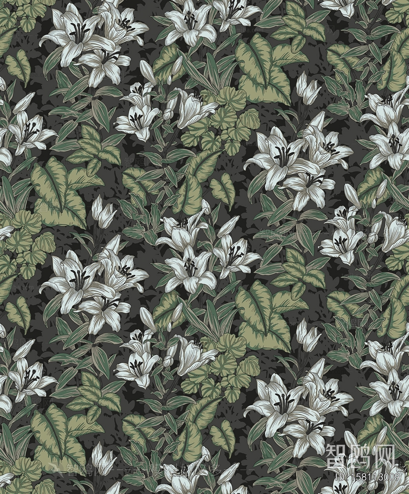 Animal And Plant Pattern Wallpaper